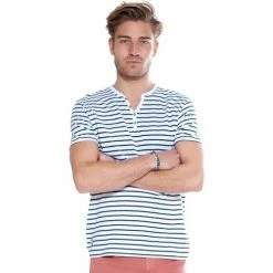 French Denim T-Shirt marin col boutonn? T-shirts & Polos