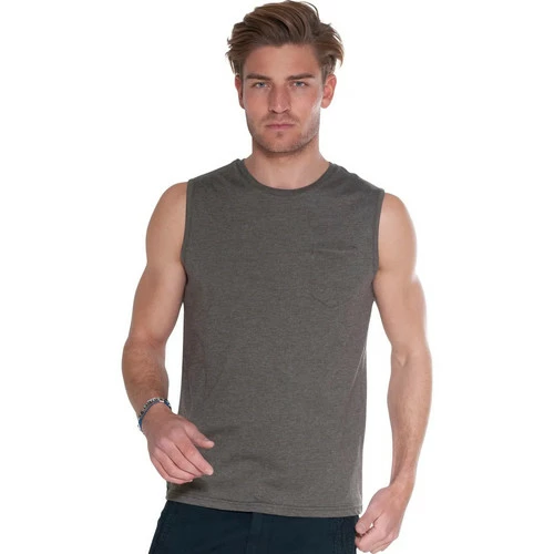 French Denim T-Shirt sans manches chin? T-shirts & Polos 4 French Denim T-Shirt sans manches chin? T-shirts & Polos – Image 2