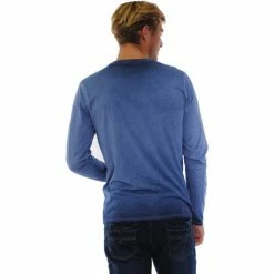 French Denim T-Shirt indigo imprim? t?te de mort T-shirts & Polos -French Denim Soldes 21553895 500 C