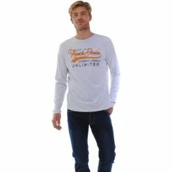 French Denim T-Shirt imprim? manches longues T-shirts & Polos -French Denim Soldes 21553898 500 B