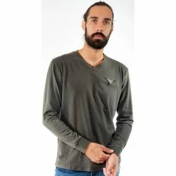 French Denim T-Shirt stretch manches longues T-shirts & Polos -French Denim Soldes 21553905 500 C