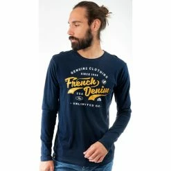 French Denim Pull d?tails Alcantara Pulls & Gilets