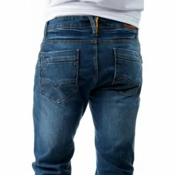 French Denim Jeans stretch regular Stone blue Pantalons -French Denim Soldes 21585150 500 C