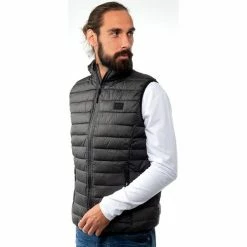 French Denim Doudoune chin?e sans manches Manteaux