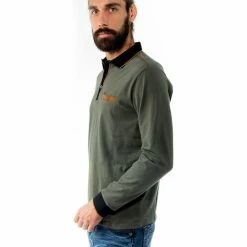 French Denim Polo stretch d?tails Alcantara T-shirts & Polos -French Denim Soldes 21585162 500 C