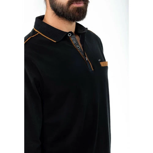 French Denim Polo stretch d?tails Alcantara T-shirts & Polos 5 French Denim Polo stretch d?tails Alcantara T-shirts & Polos – Image 3