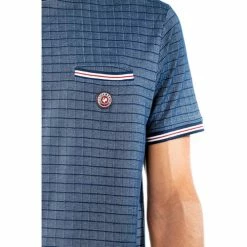 French Denim T-Shirt ray? jacquard T-shirts & Polos -French Denim Soldes 21586118 500 B