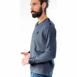 French Denim T-Shirt d?tails tricolores T-shirts & Polos -French Denim Soldes 21586127 500 B