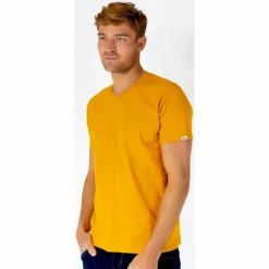 French Denim Tee Shirt Uni Col V T-shirts & Polos -French Denim Soldes 22937501 500 C