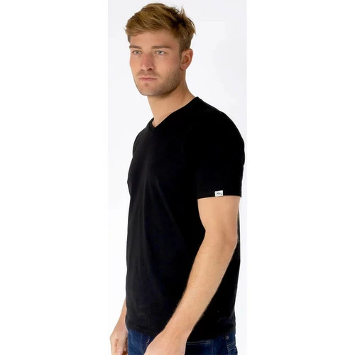 French Denim Tee Shirt Uni Col V T-shirts & Polos 4 French Denim Tee Shirt Uni Col V T-shirts & Polos – Image 2