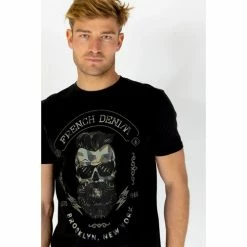French Denim T-Shirt imprim? t?te de mort T-shirts & Polos -French Denim Soldes 22937507 500 B