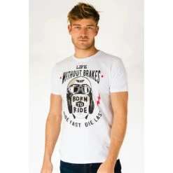 French Denim Tee Shirt imprim? Rider T-shirts & Polos