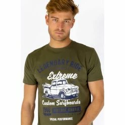 French Denim Tee Shirt imprim? Surf Car T-shirts & Polos -French Denim Soldes 22937514 500 C