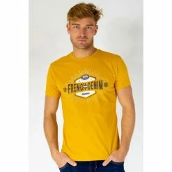 French Denim Tee Shirt imprim? graphic script T-shirts & Polos