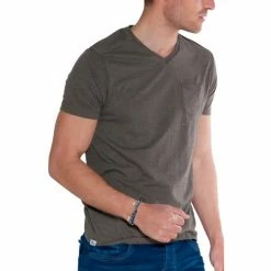 French Denim T-Shirt col V basique T-shirts & Polos -French Denim Soldes 22970796 500 B