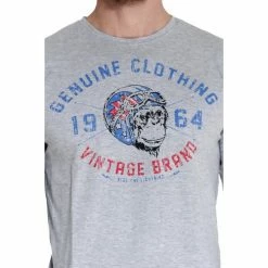 French Denim T-Shirt col rond imprim? manches longues T-shirts & Polos -French Denim Soldes 22972396 500 B