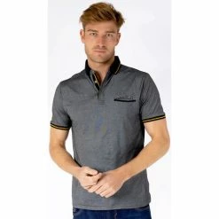 French Denim Polo microstripes city T-shirts & Polos