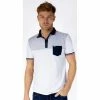 French Denim Polo imprim? tricolore T-shirts & Polos -French Denim Soldes 23021409 500 A