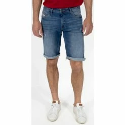 French Denim Bermuda Jeans stone Shorts & Bermudas