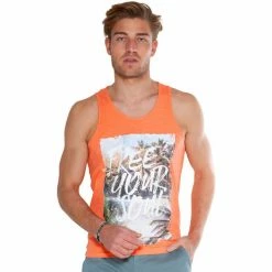 French Denim D?bardeur imprim? Jersey slub T-shirts & Polos