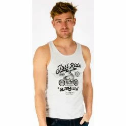 French Denim D?bardeur imprim? Moto T-shirts & Polos