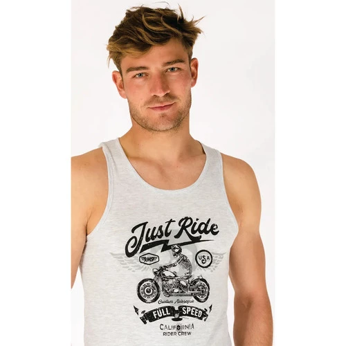 French Denim D?bardeur imprim? Moto T-shirts & Polos 4 French Denim D?bardeur imprim? Moto T-shirts & Polos – Image 2