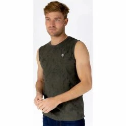 French Denim Tee Shirt sans manches imprim? tropical T-shirts & Polos