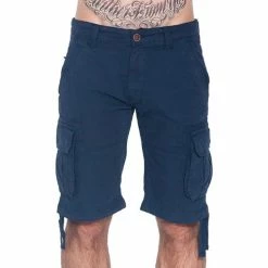 French Denim Bermuda cargo canvas Shorts & Bermudas