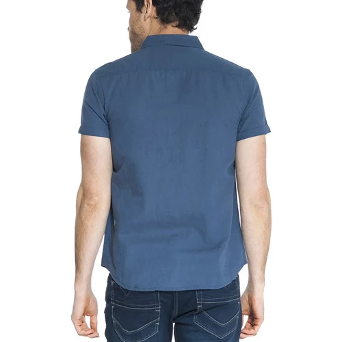 French Denim Chemise Unie Coton Lin Chemises 4 French Denim Chemise Unie Coton Lin Chemises – Image 2