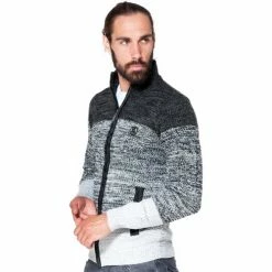 French Denim Gilet Tricolore Maille Boucle Pulls & Gilets -French Denim Soldes 23320708 500 B