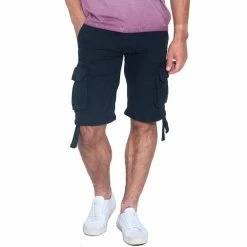 French Denim Bermuda cargo canvas Shorts & Bermudas